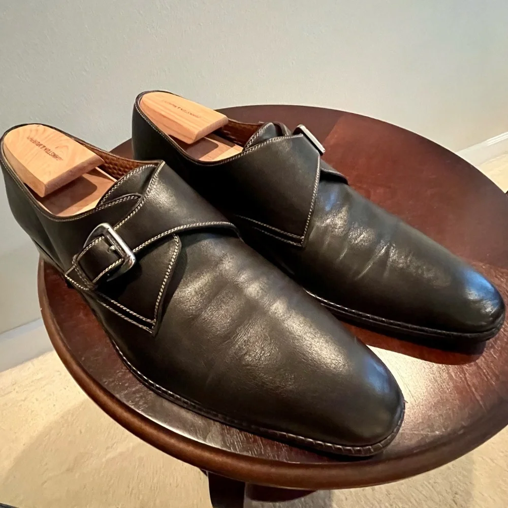 A Testoni men’s 12 monk strap Italy - Picture 2 of 9